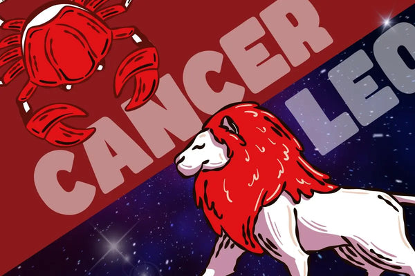 Lambang zodiak Cancer dan Leo